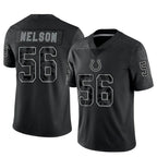 Johmsee IN.Colts #56 Quenton Nelson Player RFLCTV Limited Black Stitched Jerseys