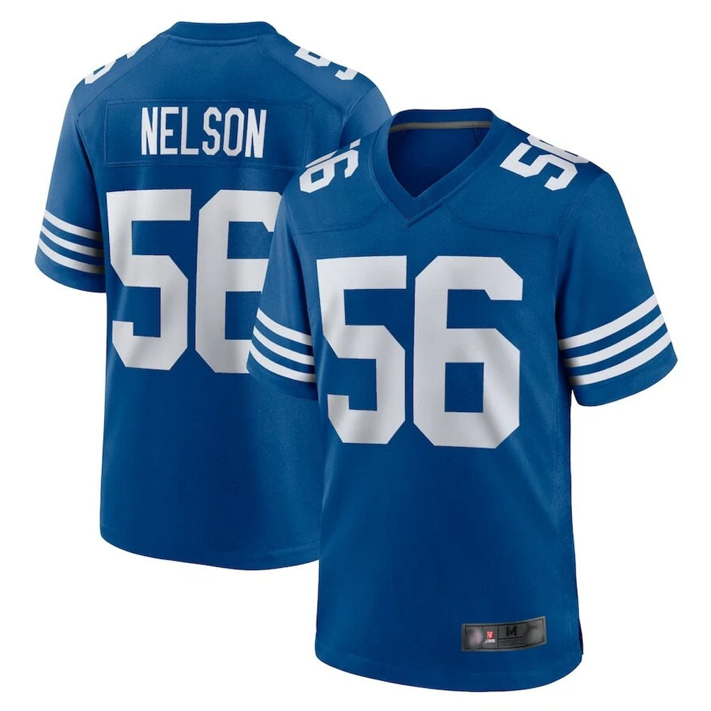 Johmsee IN.Colts #56 Quenton Nelson Player Royal Limited Home Game Stitched Jerseys