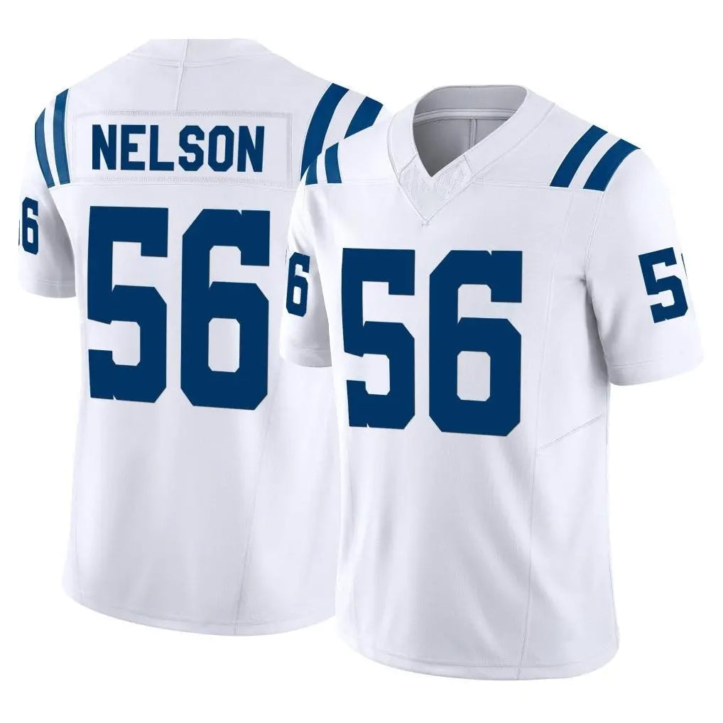 Johmsee IN.Colts #56 Quenton Nelson Player White Limited Vapor F.U.S.E. Home Game Stitched Jerseys