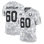 Johmsee IN.Colts #60 Tanor Bortolini Player Arctic Camo Salute To Service Limited Game Stitched Jerseys