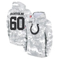 Johmsee IN.Colts #60 Tanor Bortolini Player Arctic Camo Salute to Service Hoodies Limited Game Stitched Jerseys