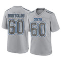 Johmsee IN.Colts #60 Tanor Bortolini Player Gray Atmosphere Fashion Home Game Stitched Jerseys