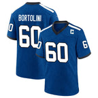 Johmsee IN.Colts #60 Tanor Bortolini Player Royal Alternate Indiana Nights Home Game Stitched Jerseys