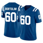 Johmsee IN.Colts #60 Tanor Bortolini Player Royal Limited Vapor F.U.S.E. Home Game Stitched Jerseys