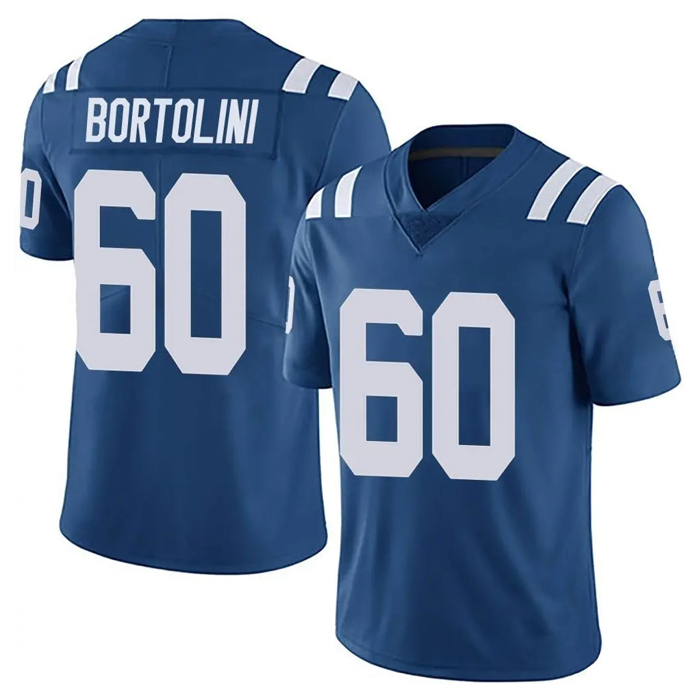 Johmsee IN.Colts #60 Tanor Bortolini Player Royal Limited Vapor Untouchable Home Game Stitched Jerseys