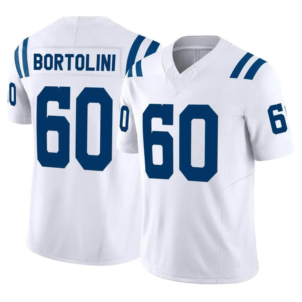 Johmsee IN.Colts #60 Tanor Bortolini Player White Limited Vapor F.U.S.E. Home Game Stitched Jerseys