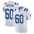 Johmsee IN.Colts #60 Tanor Bortolini Player White Limited Vapor Untouchable Home Game Stitched Jerseys