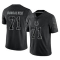 Johmsee IN.Colts #71 Matt Goncalves Player Black Reflective Limited Game Stitched Jerseys