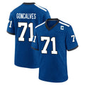 Johmsee IN.Colts #71 Matt Goncalves Player Royal Alternate Indiana Nights Home Game Stitched Jerseys