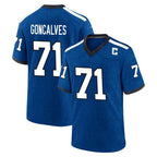 Johmsee IN.Colts #71 Matt Goncalves Player Royal Alternate Indiana Nights Home Game Stitched Jerseys