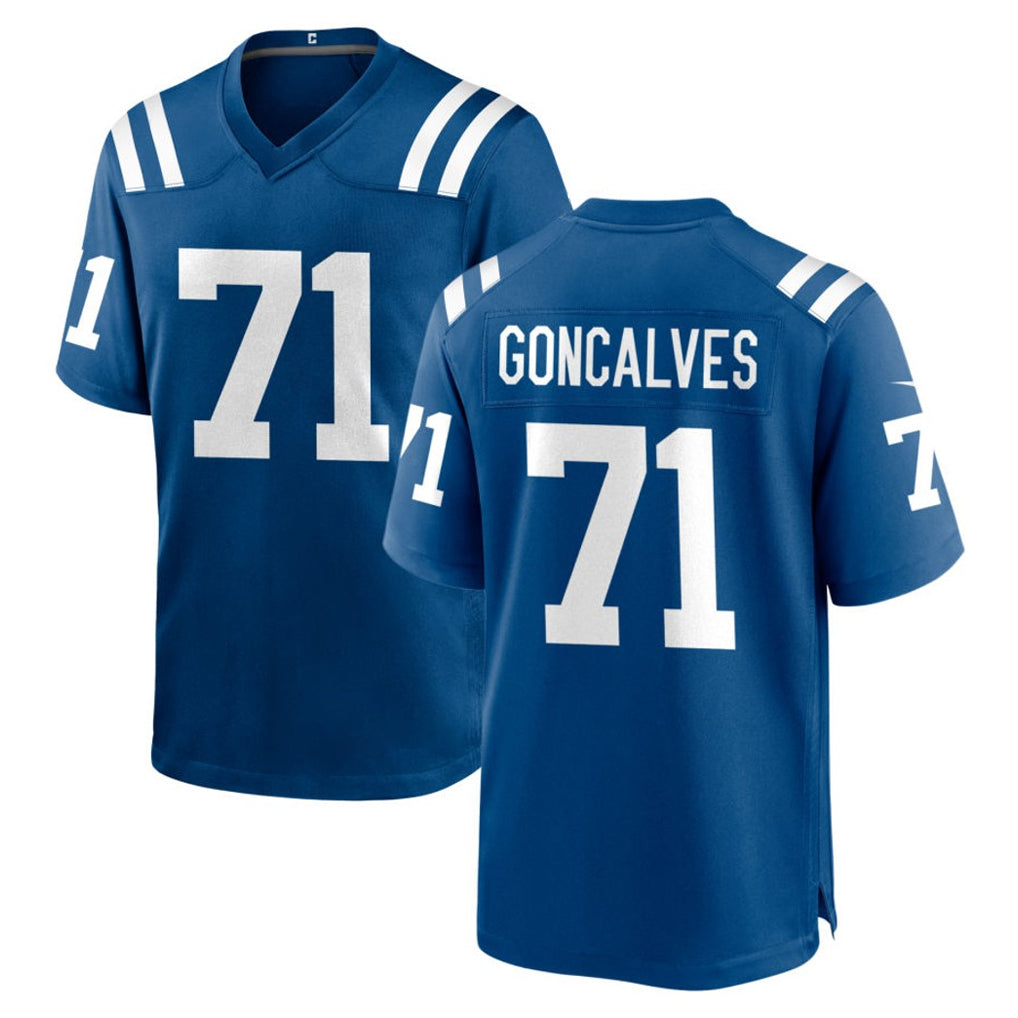 Johmsee IN.Colts #71 Matt Goncalves Player Royal Home Game Stitched Jerseys