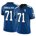 Johmsee IN.Colts #71 Matt Goncalves Player Royal Limited Indiana Nights Alternate Vapor F.U.S.E. Home Game Stitched Jerseys