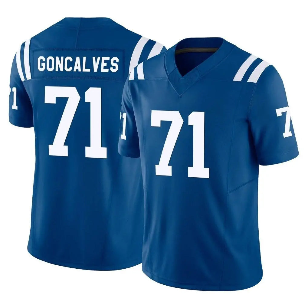 Johmsee IN.Colts #71 Matt Goncalves Player Royal Limited Vapor F.U.S.E. Home Game Stitched Jerseys