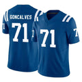 Johmsee IN.Colts #71 Matt Goncalves Player Royal Limited Vapor F.U.S.E. Home Game Stitched Jerseys