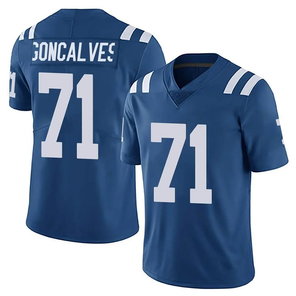 Johmsee IN.Colts #71 Matt Goncalves Player Royal Limited Vapor Untouchable Home Game Stitched Jerseys