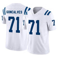Johmsee IN.Colts #71 Matt Goncalves Player White Limited Vapor F.U.S.E. Home Game Stitched Jerseys