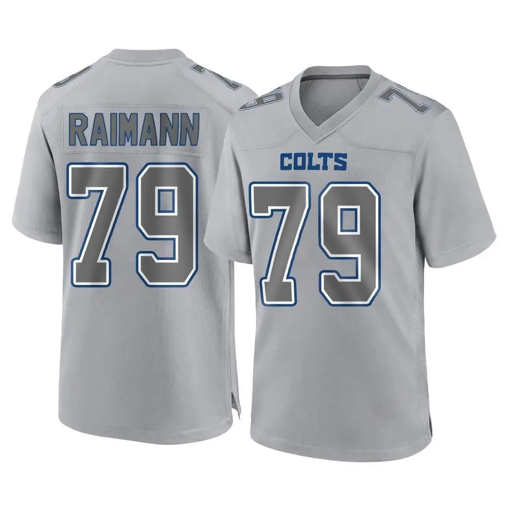 Johmsee IN.Colts #79 Bernhard Raimann Player Gray Atmosphere Fashion Home Game Stitched Jerseys