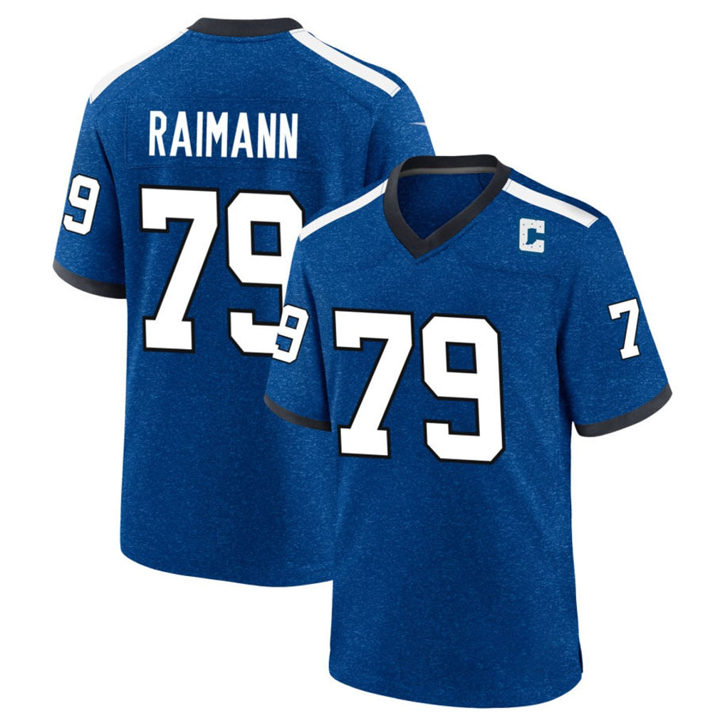 Johmsee IN.Colts #79 Bernhard Raimann Player Royal Alternate Indiana Nights Home Game Stitched Jerseys
