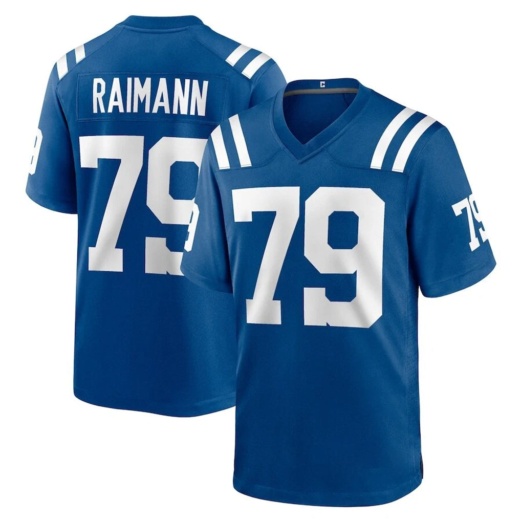 Johmsee IN.Colts #79 Bernhard Raimann Player Royal Home Game Stitched Jerseys