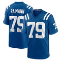 Johmsee IN.Colts #79 Bernhard Raimann Player Royal Home Game Stitched Jerseys