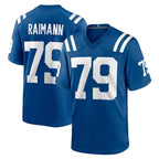 Johmsee IN.Colts #79 Bernhard Raimann Player Royal Home Game Stitched Jerseys