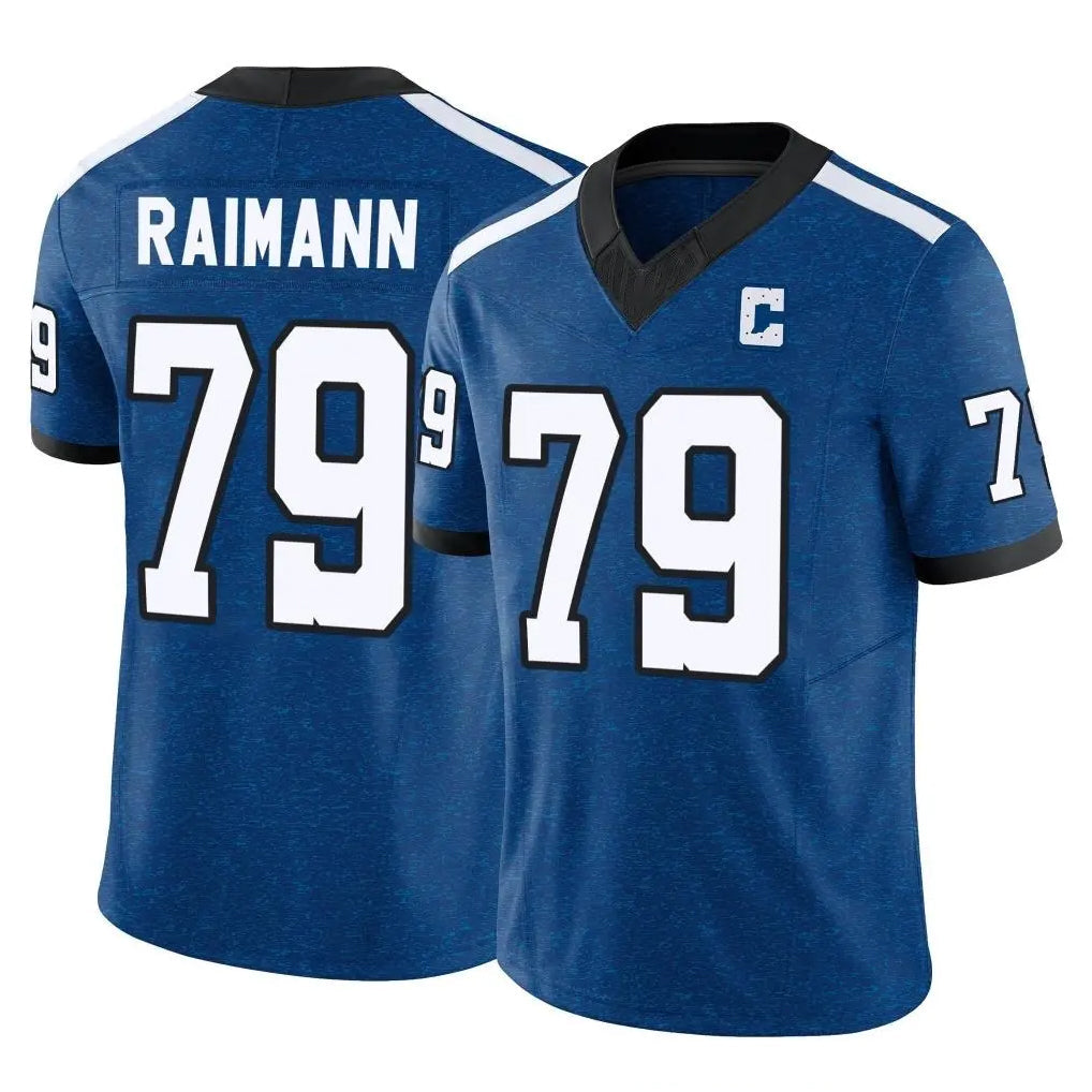 Johmsee IN.Colts #79 Bernhard Raimann Player Royal Limited Indiana Nights Alternate Vapor F.U.S.E. Home Game Stitched Jerseys