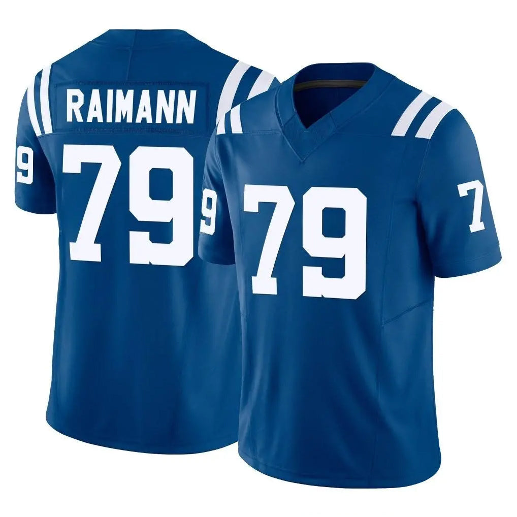 Johmsee IN.Colts #79 Bernhard Raimann Player Royal Limited Vapor F.U.S.E. Home Game Stitched Jerseys