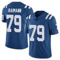 Johmsee IN.Colts #79 Bernhard Raimann Player Royal Limited Vapor Untouchable Home Game Stitched Jerseys