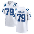 Johmsee IN.Colts #79 Bernhard Raimann Player White Home Game Stitched Jerseys