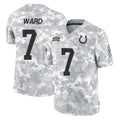 Johmsee IN.Colts #7 Charvarius Ward Sr. Player Arctic Camo Salute To Service Limited Game Stitched Jerseys
