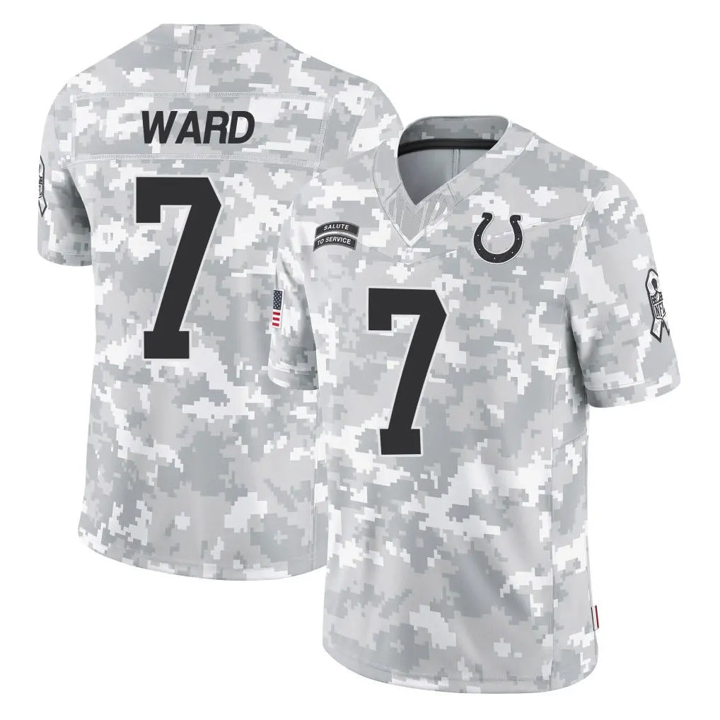 Johmsee IN.Colts #7 Charvarius Ward Sr. Player Arctic Camo Salute To Service Limited Game Stitched Jerseys