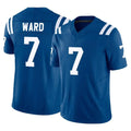 Johmsee IN.Colts #7 Charvarius Ward Sr. Player Royal Limited Vapor F.U.S.E. Home Game Stitched Jerseys