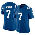 Johmsee IN.Colts #7 Charvarius Ward Sr. Player Royal Limited Vapor F.U.S.E. Home Game Stitched Jerseys