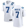 Johmsee IN.Colts #7 Charvarius Ward Sr. Player White Home Game Stitched Jerseys
