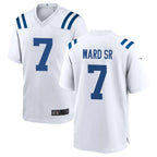 Johmsee IN.Colts #7 Charvarius Ward Sr. Player White Home Game Stitched Jerseys