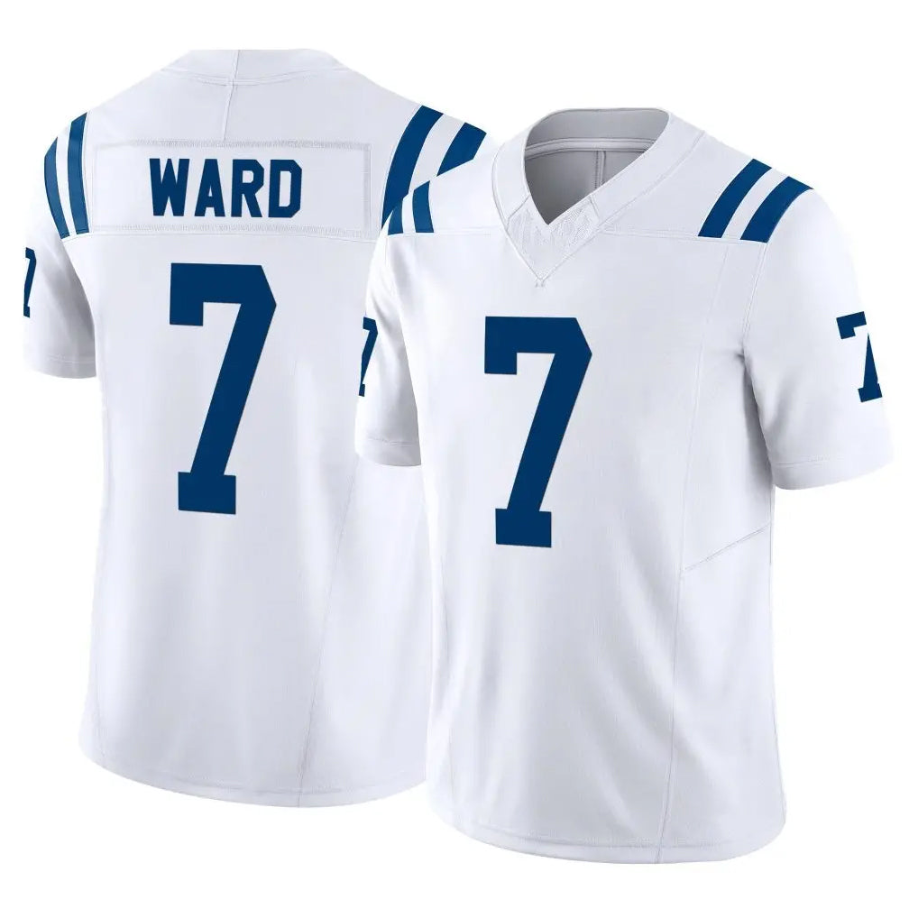 Johmsee IN.Colts #7 Charvarius Ward Sr. Player White Limited Vapor F.U.S.E. Home Game Stitched Jerseys
