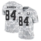 Johmsee IN.Colts #84 Tyler Warren Player Arctic Camo Salute To Service Limited Game Stitched Jerseys