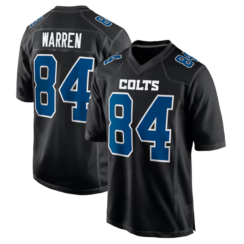 Johmsee IN.Colts #84 Tyler Warren Player Black Fashion Limited Game Stitched Jerseys