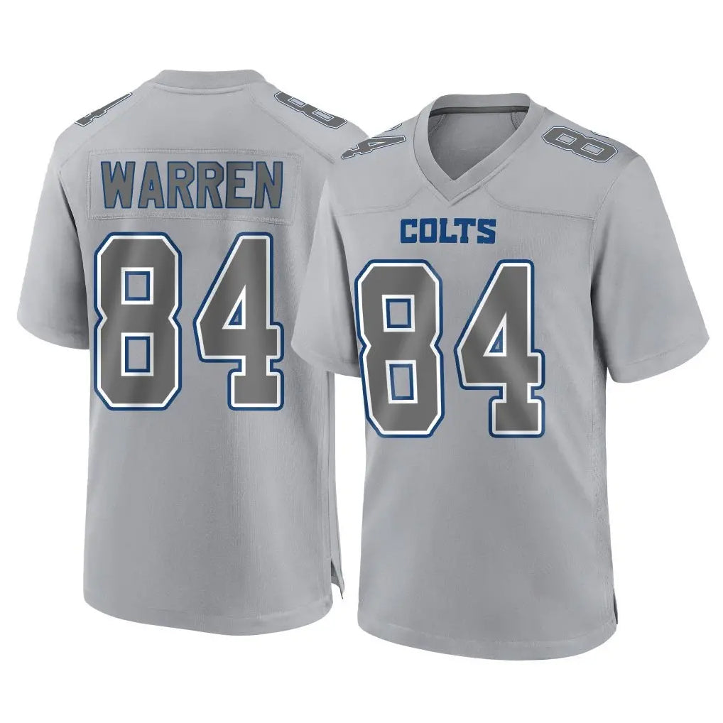 Johmsee IN.Colts #84 Tyler Warren Player Gray Atmosphere Fashion Home Game Stitched Jerseys
