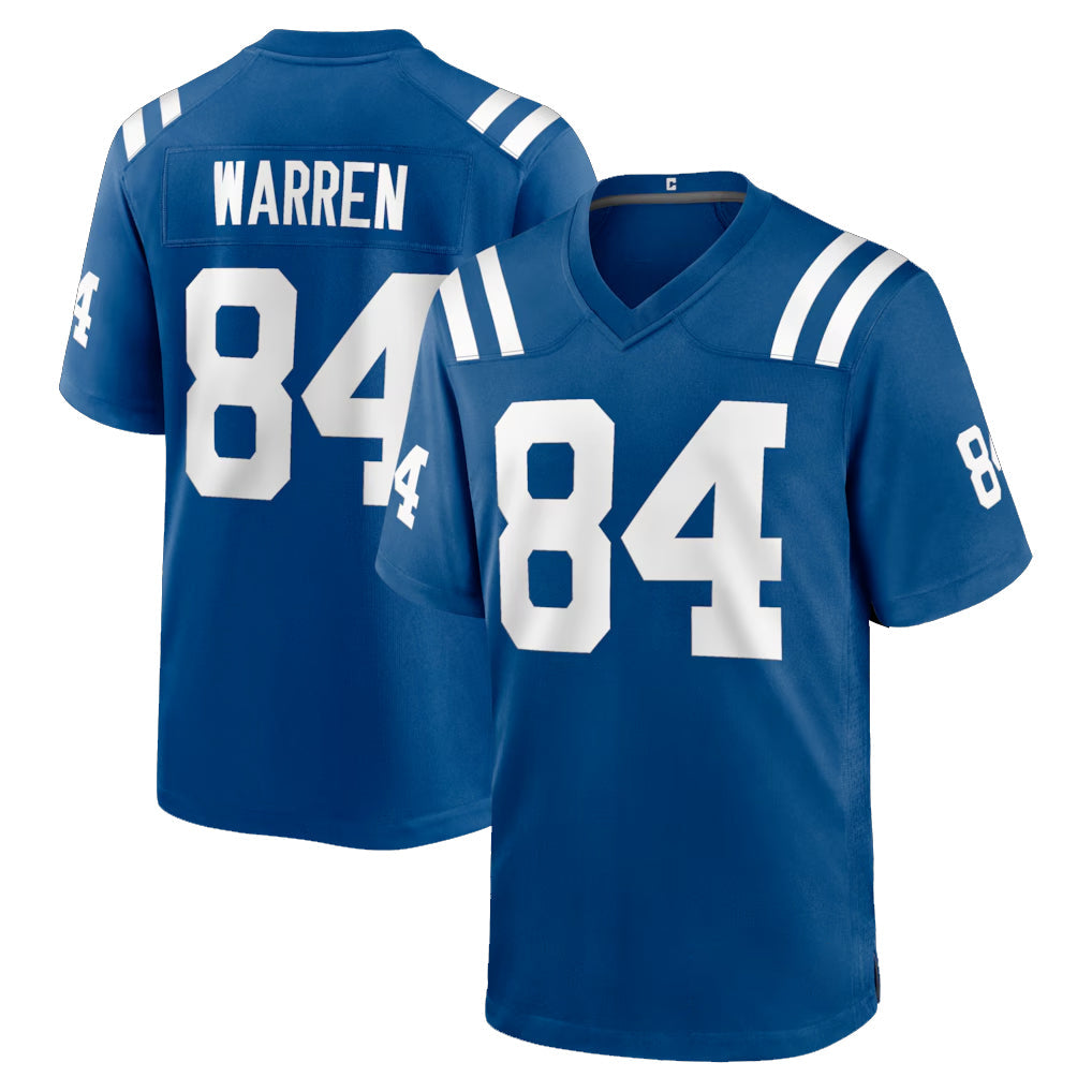 Johmsee IN.Colts #84 Tyler Warren Player Royal Home Game Stitched Jerseys