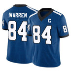 Johmsee IN.Colts #84 Tyler Warren Player Royal Limited Indiana Nights Alternate Vapor F.U.S.E. Home Game Stitched Jerseys