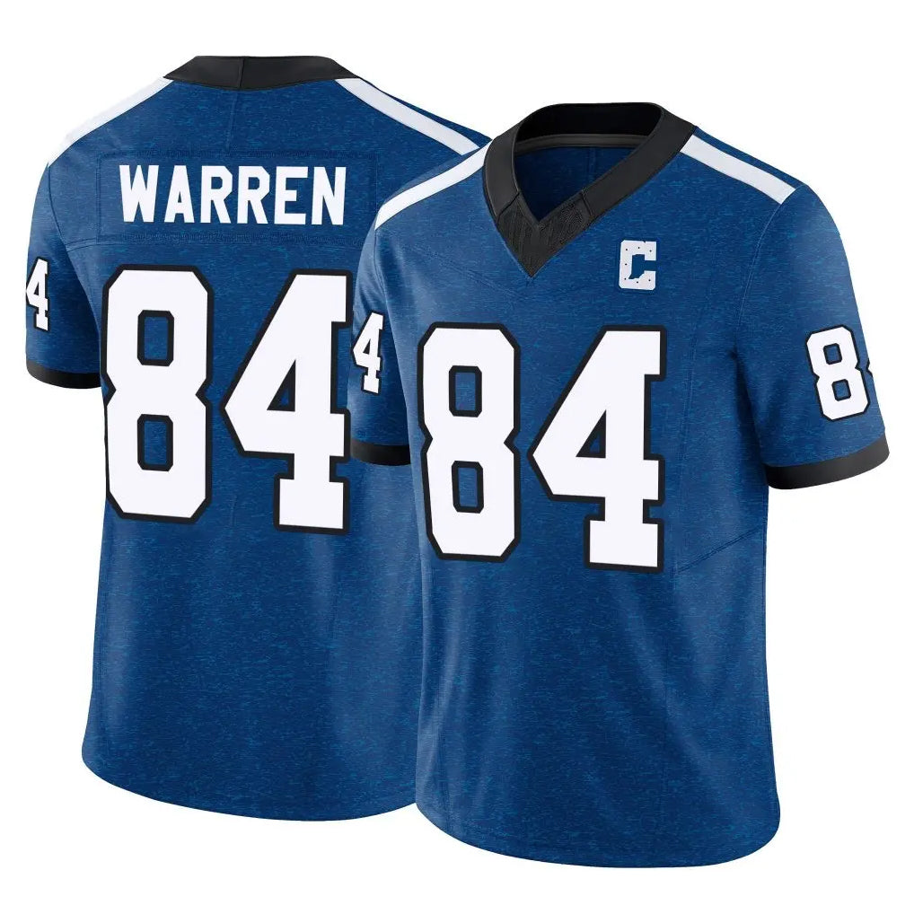 Johmsee IN.Colts #84 Tyler Warren Player Royal Limited Indiana Nights Alternate Vapor F.U.S.E. Home Game Stitched Jerseys