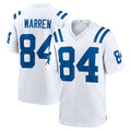 Johmsee IN.Colts #84 Tyler Warren Player White Home Game Stitched Jerseys