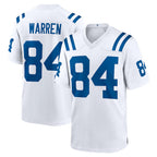 Johmsee IN.Colts #84 Tyler Warren Player White Home Game Stitched Jerseys