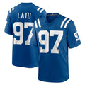 Johmsee IN.Colts #97 Laiatu Latu Player Royal Home Game Stitched Jerseys