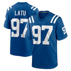 Johmsee IN.Colts #97 Laiatu Latu Player Royal Home Game Stitched Jerseys