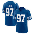 Johmsee IN.Colts #97 Laiatu Latu Player Royal Limited Home Game Stitched Jerseys