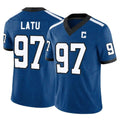 Johmsee IN.Colts #97 Laiatu Latu Player Royal Limited Indiana Nights Alternate Vapor F.U.S.E. Home Game Stitched Jerseys
