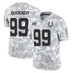 Johmsee IN.Colts #99 DeForest Buckner Player Arctic Camo Salute To Service Limited Game Stitched Jerseys