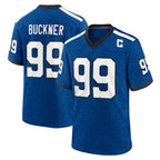 Johmsee IN.Colts #99 DeForest Buckner Player Royal Alternate Indiana Nights Home Game Stitched Jerseys